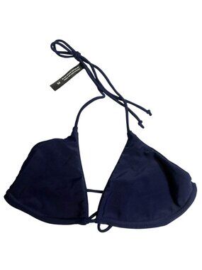 Ark Swimwear Triangle Bikini Top in Navy Blue